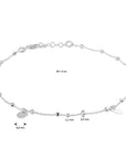 Zilver gerhodineerd enkelbandje rondjes 24 + 2 cm 1333296 - PansiteNederland.nl