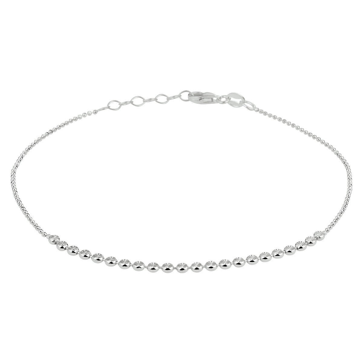 Fantasy Collection Enkelbandje gediamanteerd 1,2 mm 24 + 2 cm zilver - PSN1333302
