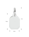zilver gerhodineerd graveerhanger 1333345 - PansiteNederland.nl