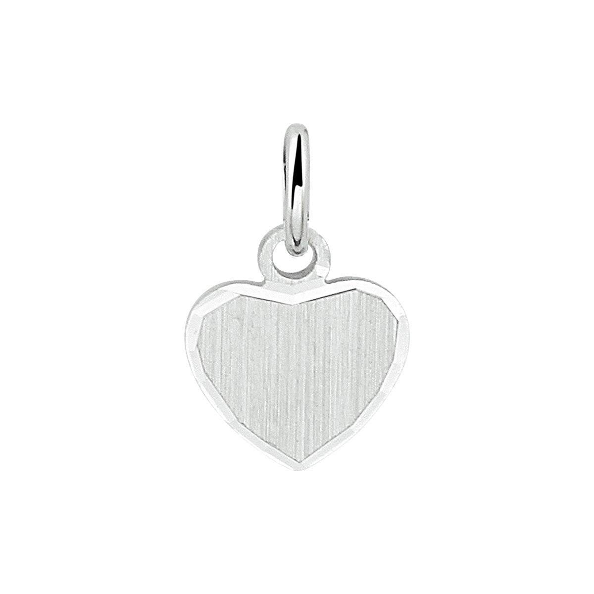 Fantasy Collection Graveerhanger hart gediamanteerd zilver