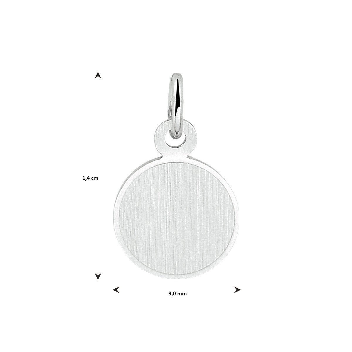 Fantasy Collection Graveerhanger rond gediamanteerd zilver