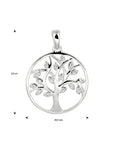 zilver gerhodineerd hanger levensboom zirkonia 1333433 - PansiteNederland.nl