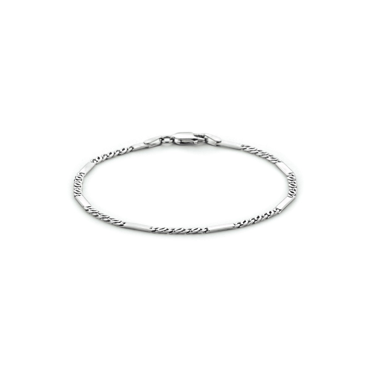 Fantasy Collection Armband valkenoog met tussenstuk 2,3 mm zilver