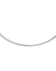 Zilver Gerhodineerd Collier Gourmette 4-Zijdes Geslepen 1,1 mm 1333553 - PansiteNederland.nl