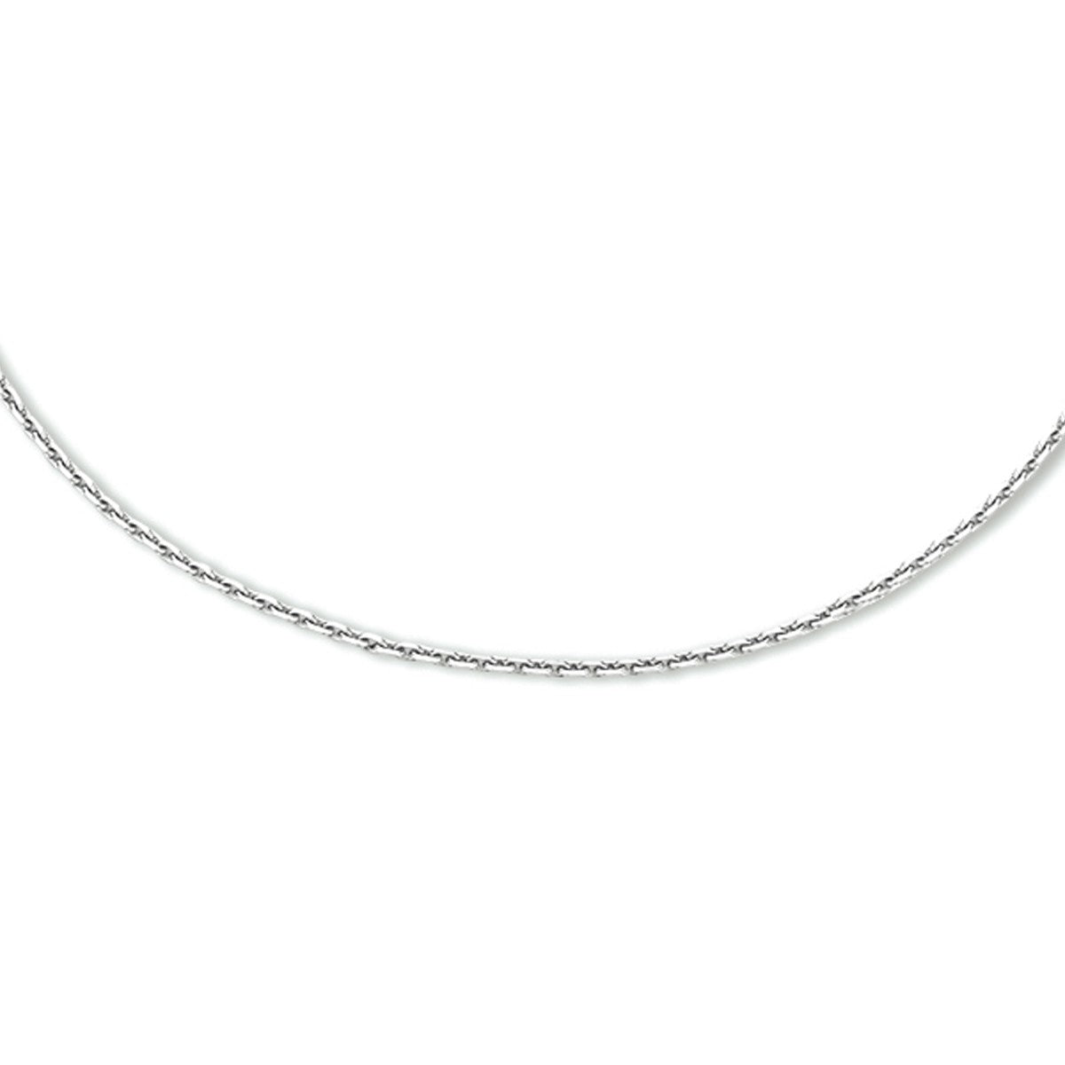 Fantasy Collection Collier anker gediamanteerd 1,1 mm zilver