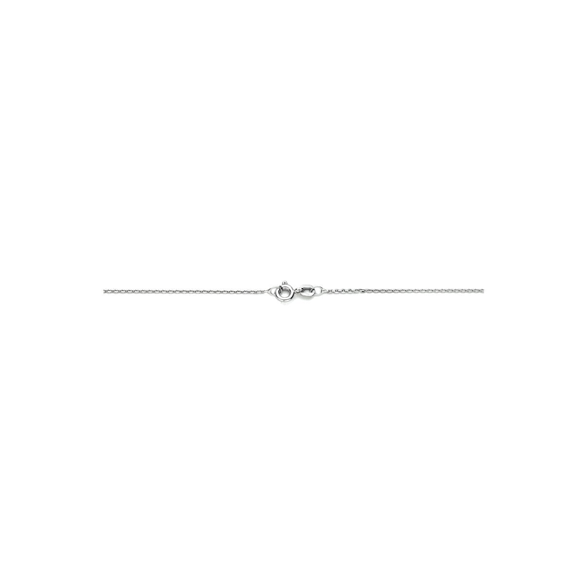Fantasy Collection Collier anker gediamanteerd 1,1 mm zilver