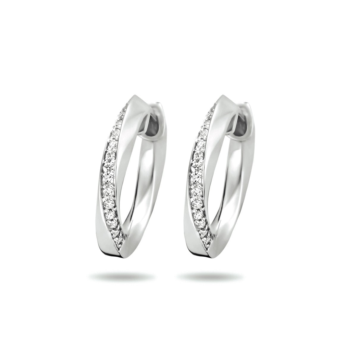 Fantasy Collection Oorbellen zirkonia zilver