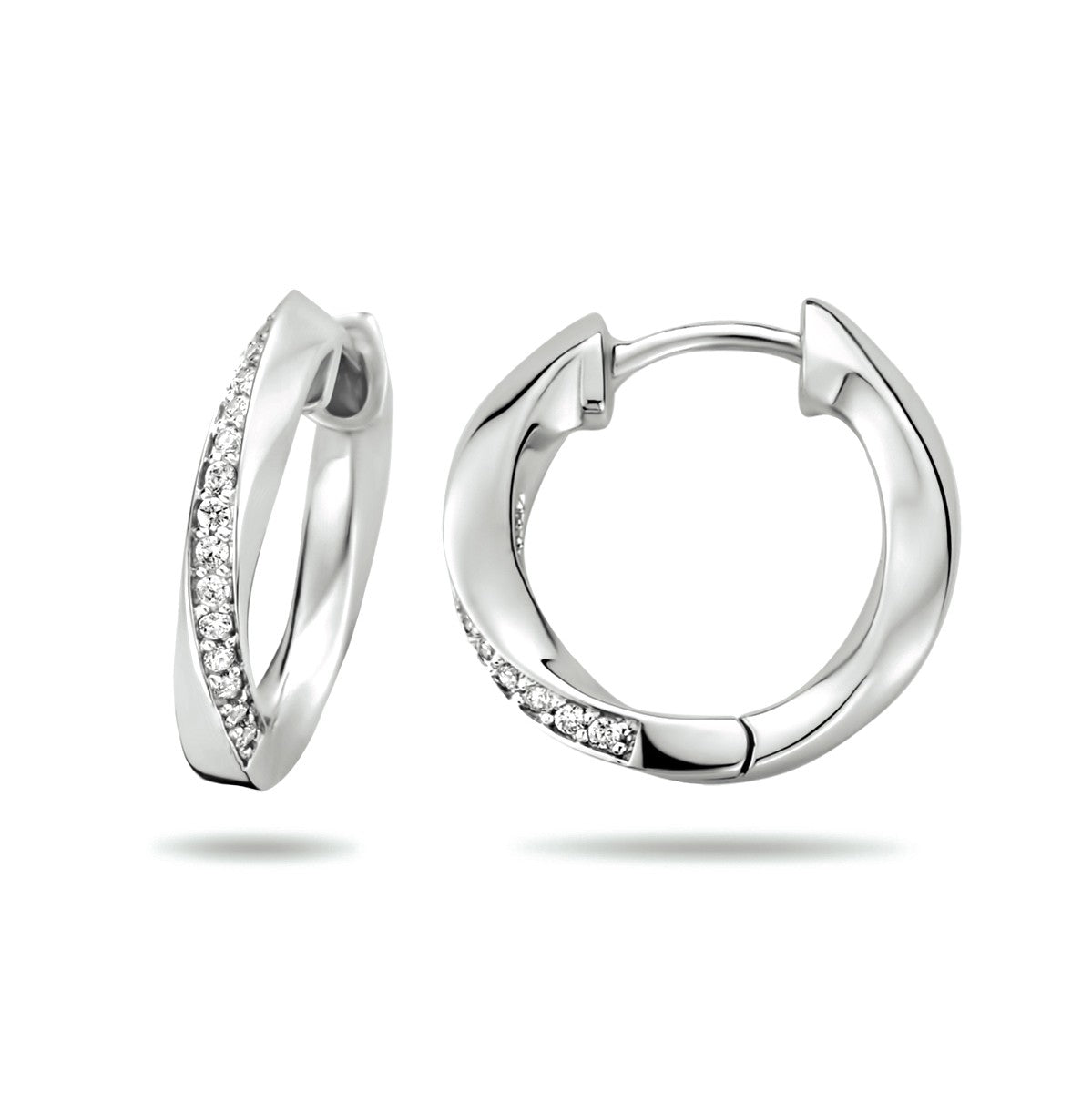 Fantasy Collection Oorbellen zirkonia zilver