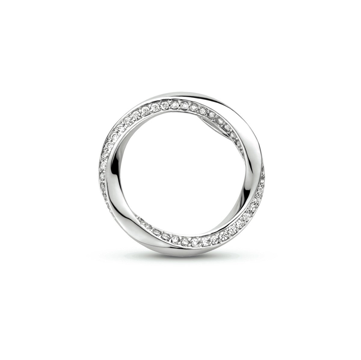 Fantasy Collection Hanger rond zirkonia zilver