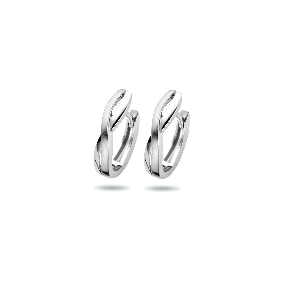 Fantasy Collection Oorbellen poli/mat zilver