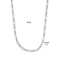 Zilver Gerhodineerd Collier Figaro 2,2 mm 1333675 - PansiteNederland.nl