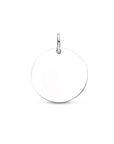 zilver gerhodineerd graveerhanger rondje 1333698 - PansiteNederland.nl