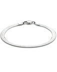 Zilver Gerhodineerd Armband Plat 4,5 mm 1333722 - PansiteNederland.nl