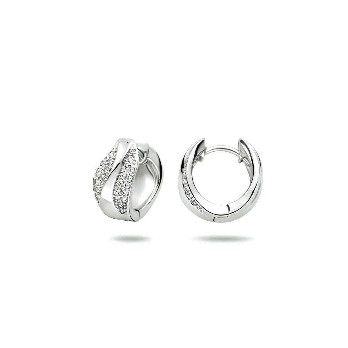 Fantasy Collection Oorbellen zirkonia zilver
