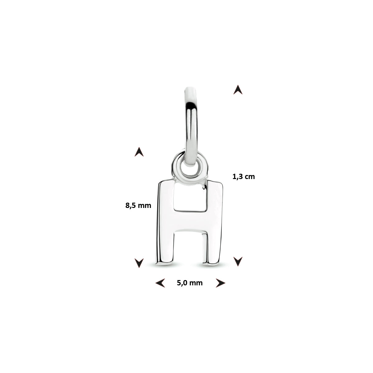 Hanger letter H zilver #Letter_H