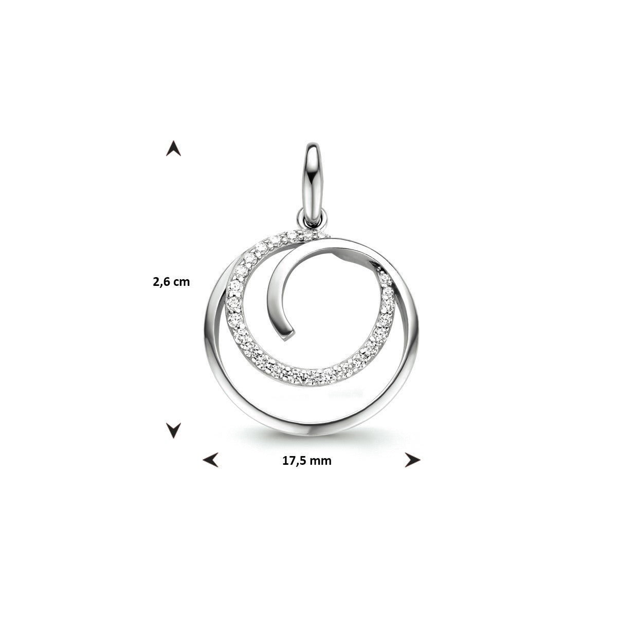 Fantasy Collection Hanger zirkonia zilver