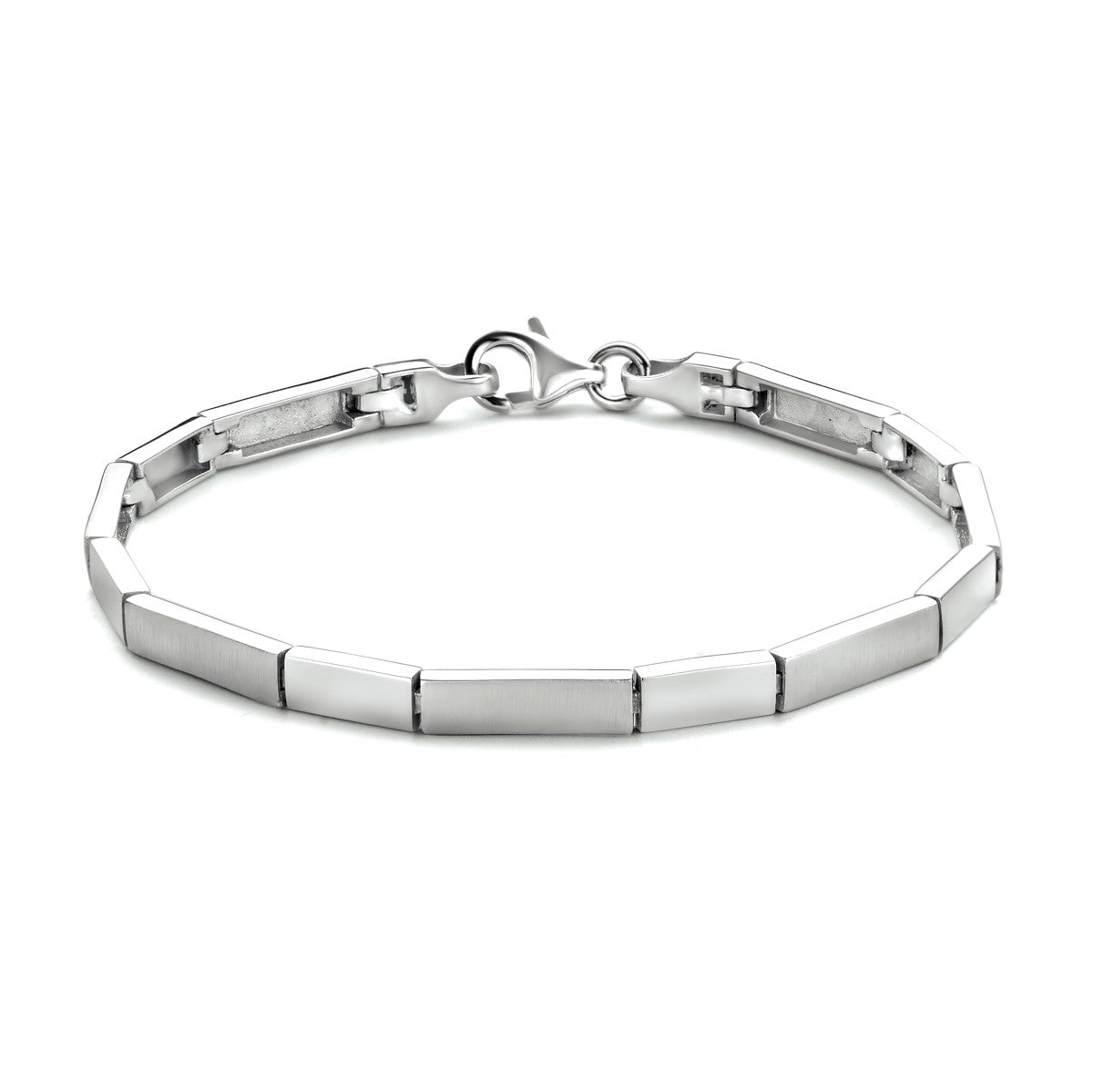 Fantasy Collection Armband 4,3 mm 19 cm poli/mat zilver
