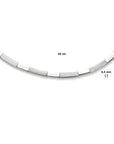 zilver gerhodineerd collier 4,3 mm 43 cm poli/mat 1333838 - PansiteNederland.nl