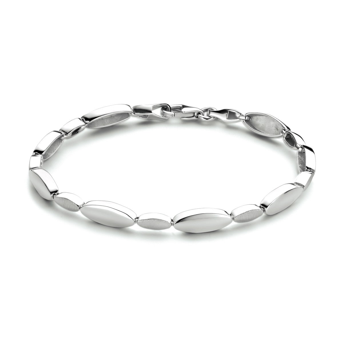 Fantasy Collection Armband 5,2 mm 19 cm poli/mat zilver