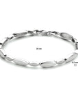 Zilver Gerhodineerd Armband 5,2 Mm 19 Cm Poli/Mat 1333839 - PansiteNederland.nl