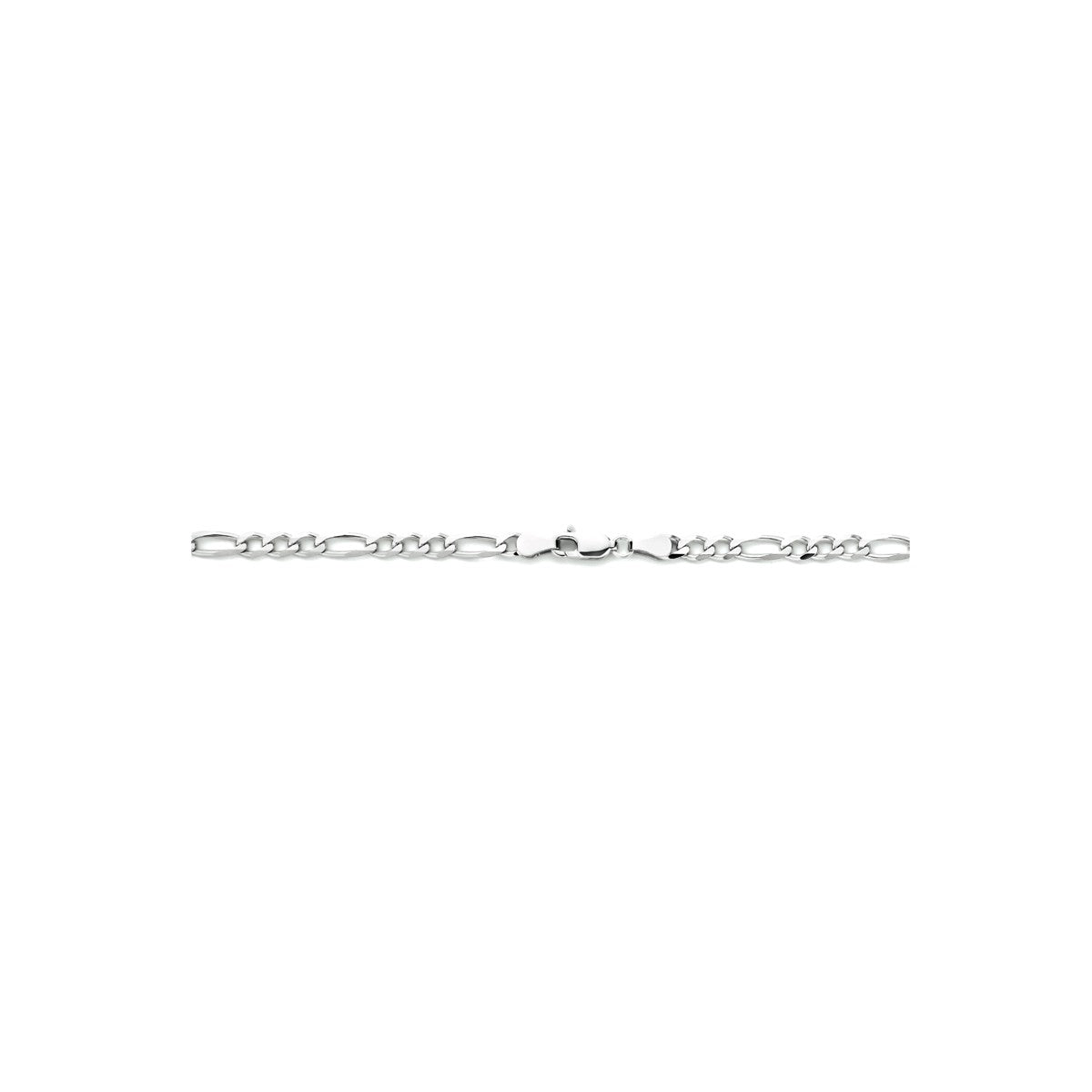 Fantasy Collection Collier figaro 4,0 mm zilver