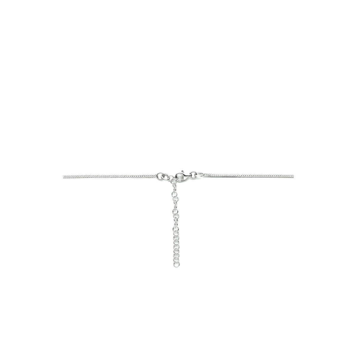 Fantasy Collection Collier slang plat 1,7 mm 40 + 5 cm zilver