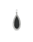 zilver gerhodineerd hanger onyx en zirkonia 1333855 - PansiteNederland.nl