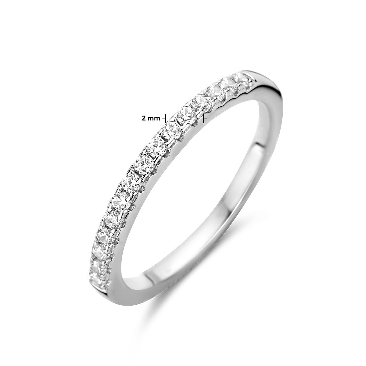 Fantasy Collection Aanschuifring zirkonia zilver