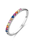 Gerhodineerd Zilver Aanschuifring Regenboog Met Zirkonia 1333876 - PansiteNederland.nl