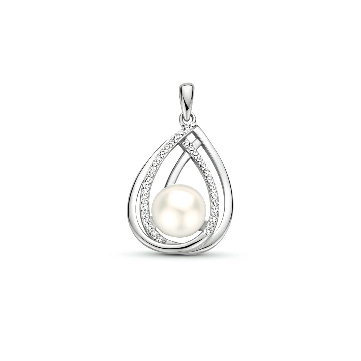 Fantasy Collection Hanger parel zirkonia zilver