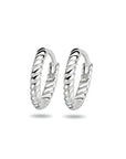 Zilver Gerhodineerd Klapoorringen Gedraaid 1333888 - PansiteNederland.nl