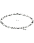 Zilver Gerhodineerd Armband Figaro 4,0 Mm 20 Cm 1333898 - PansiteNederland.nl