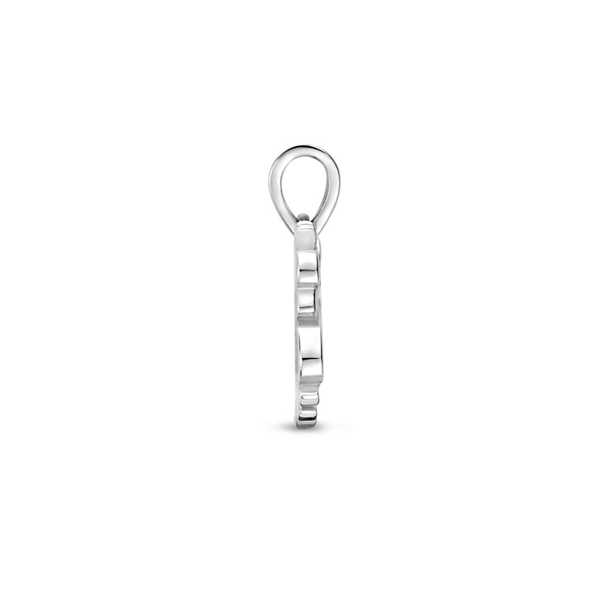 Fantasy Collection Hanger emaille eenhoorn zilver