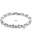 Zilver Gerhodineerd Armband Koffieboon 7,4 Mm 20 Cm 1333941 - PansiteNederland.nl