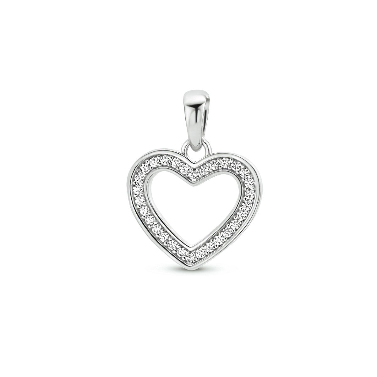 Fantasy Collection Hanger hart zirkonia zilver
