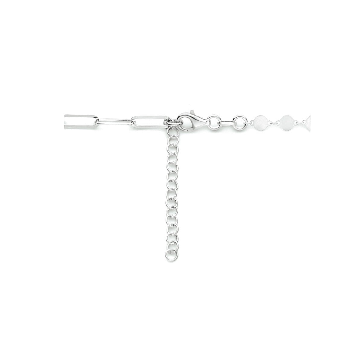 Fantasy Collection Collier hartjes 40 + 4 cm zilver