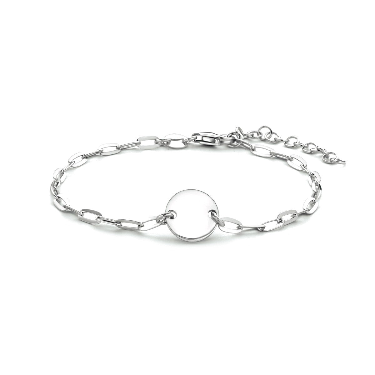 Fantasy Collection Armband rondje 16 + 3 cm zilver