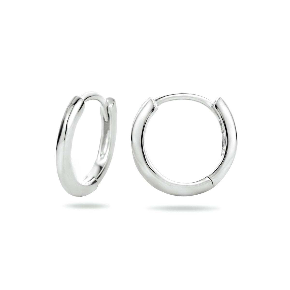 Fantasy Collection Oorbellen half rond zilver
