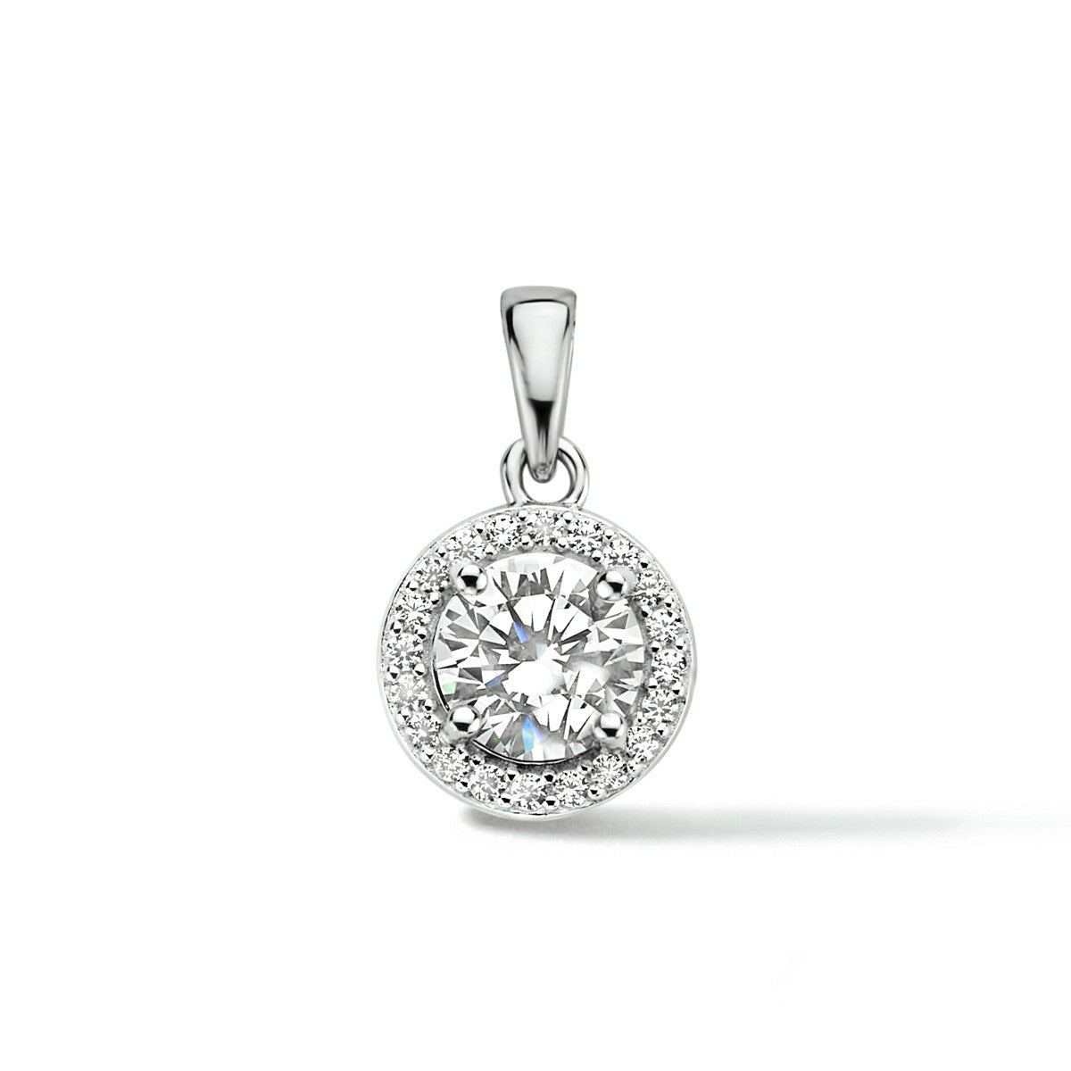 Fantasy Collection Hanger zirkonia halo zilver