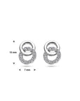 Zilver Gerhodineerd Oorknoppen Rondjes Zirkonia 1334365 - PansiteNederland.nl