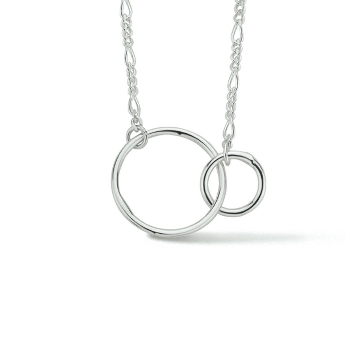 Fantasy Collection Collier rondjes 41 + 4 cm zilver