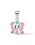 zilver gerhodineerd hanger olifant blauw zirkonia 1334492 - PansiteNederland.nl