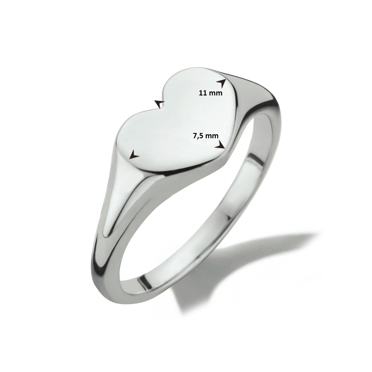 Fantasy Collection Graveerring hart zilver