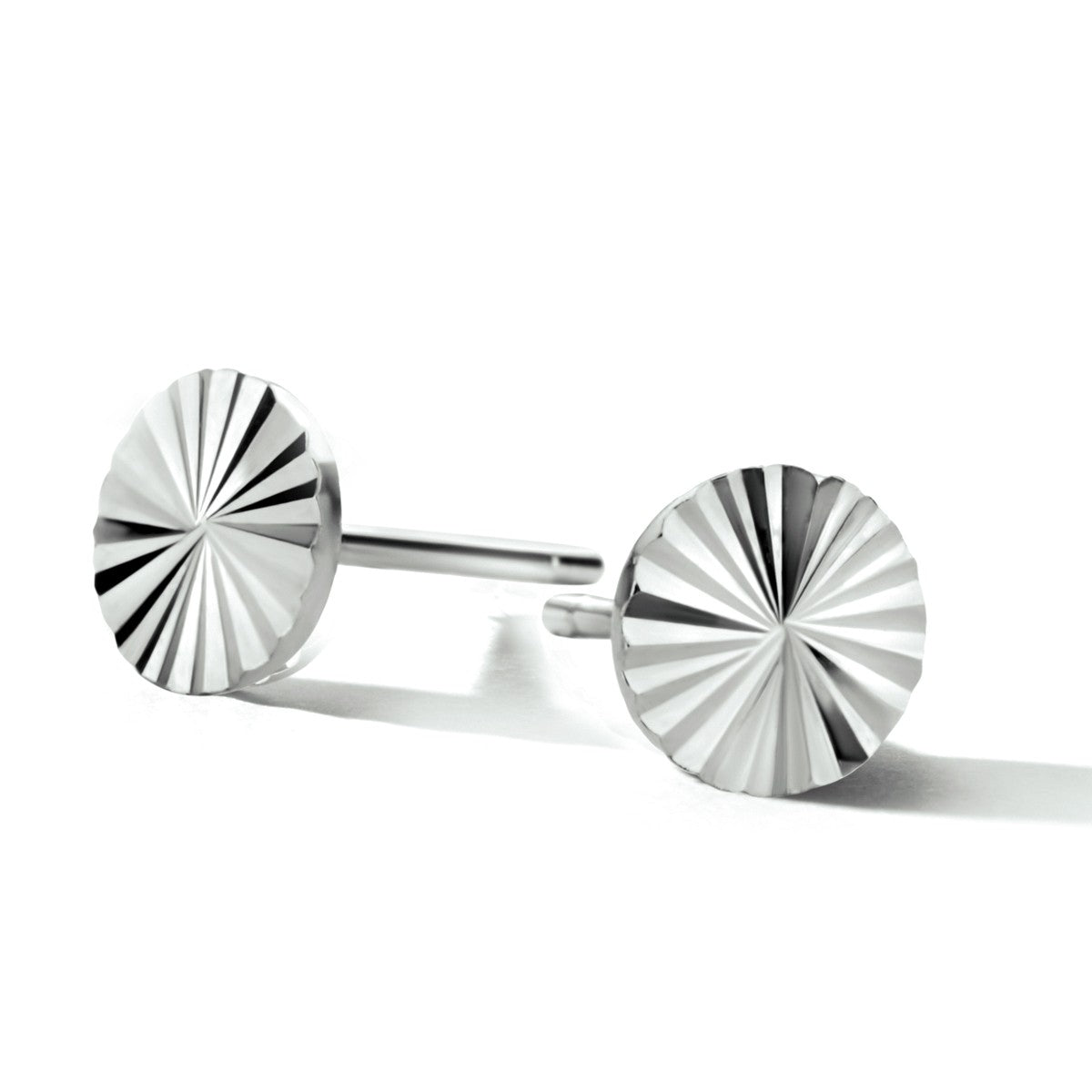 Fantasy Collection Oorbellen rondje gediamanteerd zilver