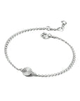 Zilver Gerhodineerd Armband Rondje Gediamanteerd 16,5 - 17,5 - 18,5 Cm 1334629 - PansiteNederland.nl