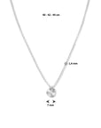 zilver gerhodineerd collier rondje gediamanteerd 40 - 42 - 44 cm 1334630 - PansiteNederland.nl