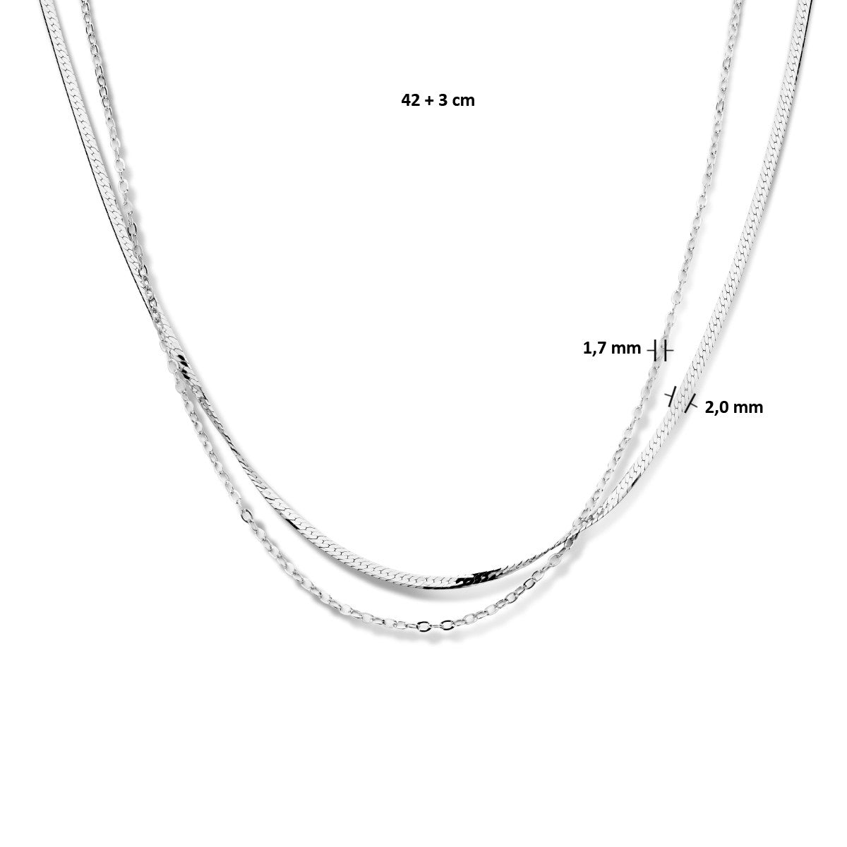 Fantasy Collection Collier stijlen overig zilver