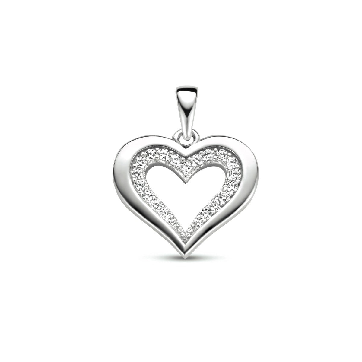 Fantasy Collection Hanger hart zirkonia zilver