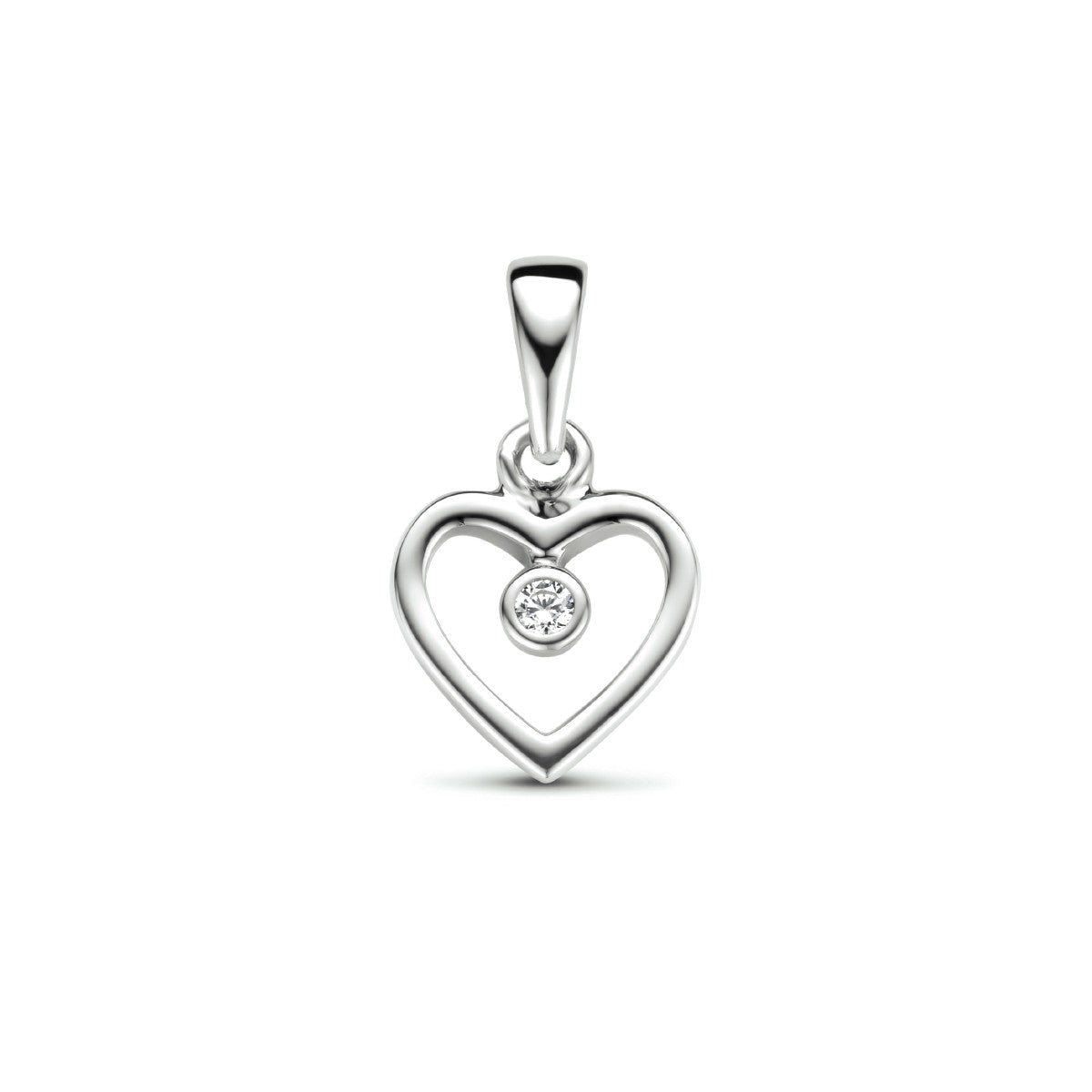 Fantasy Collection Hanger hart zirkonia zilver