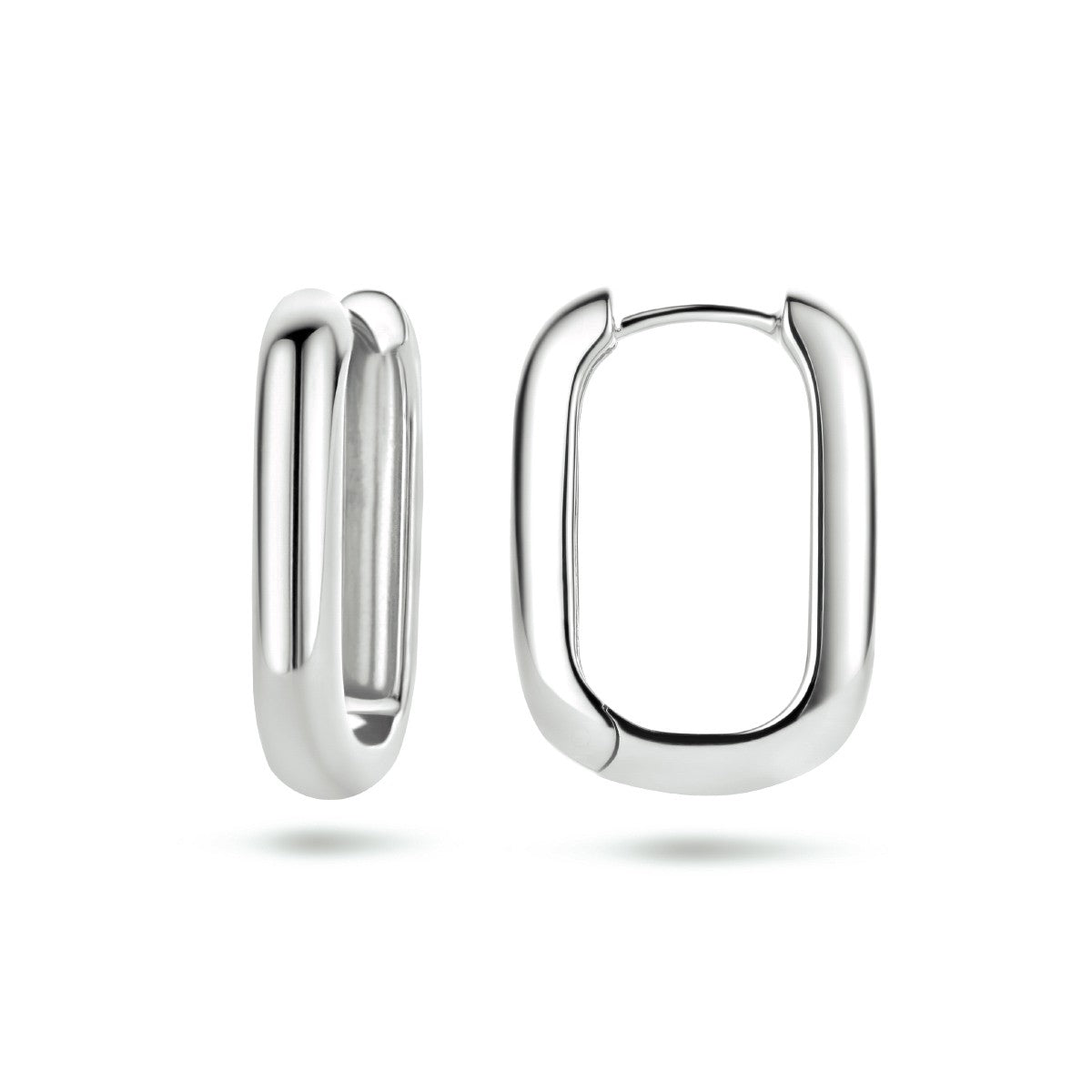 Fantasy Collection Oorbellen paperclip zilver